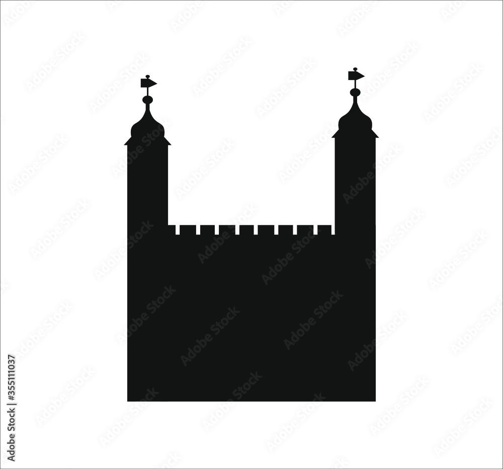Obraz premium Tower of London in England. illustration for web and mobile design.