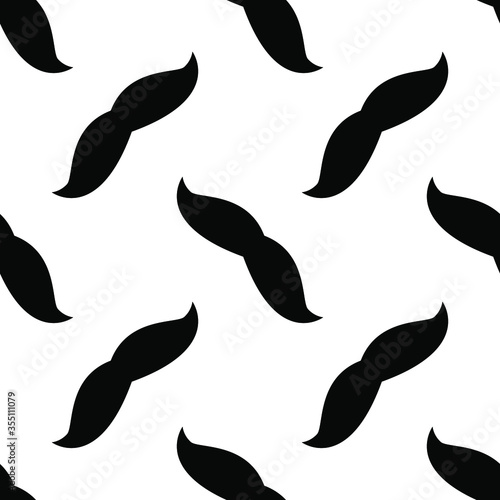 moustache seamless pattern