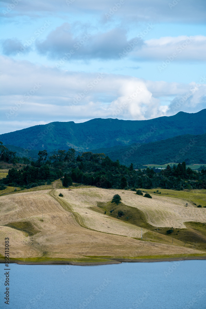 landscape with mountains Colombia Boyacá