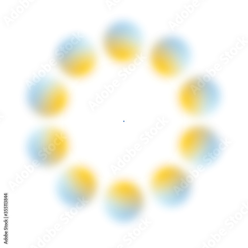 Troxler Effect image. Focusing on the centre point all colours around will disappear