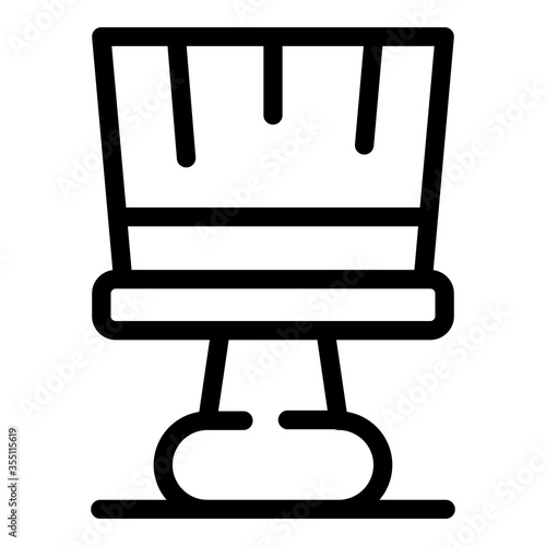 Builder putty knife icon. Outline builder putty knife vector icon for web design isolated on white background