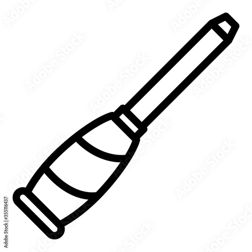 Work chisel icon. Outline work chisel vector icon for web design isolated on white background