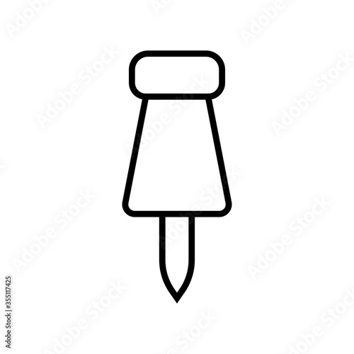 Push pin line icon