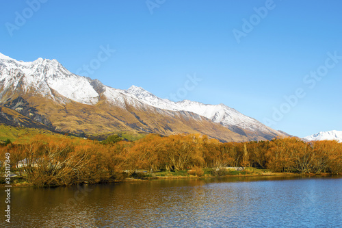 Glenorchy at the northern end of Lake Wakatipu in the South Island region of Central Otago, New Zealand