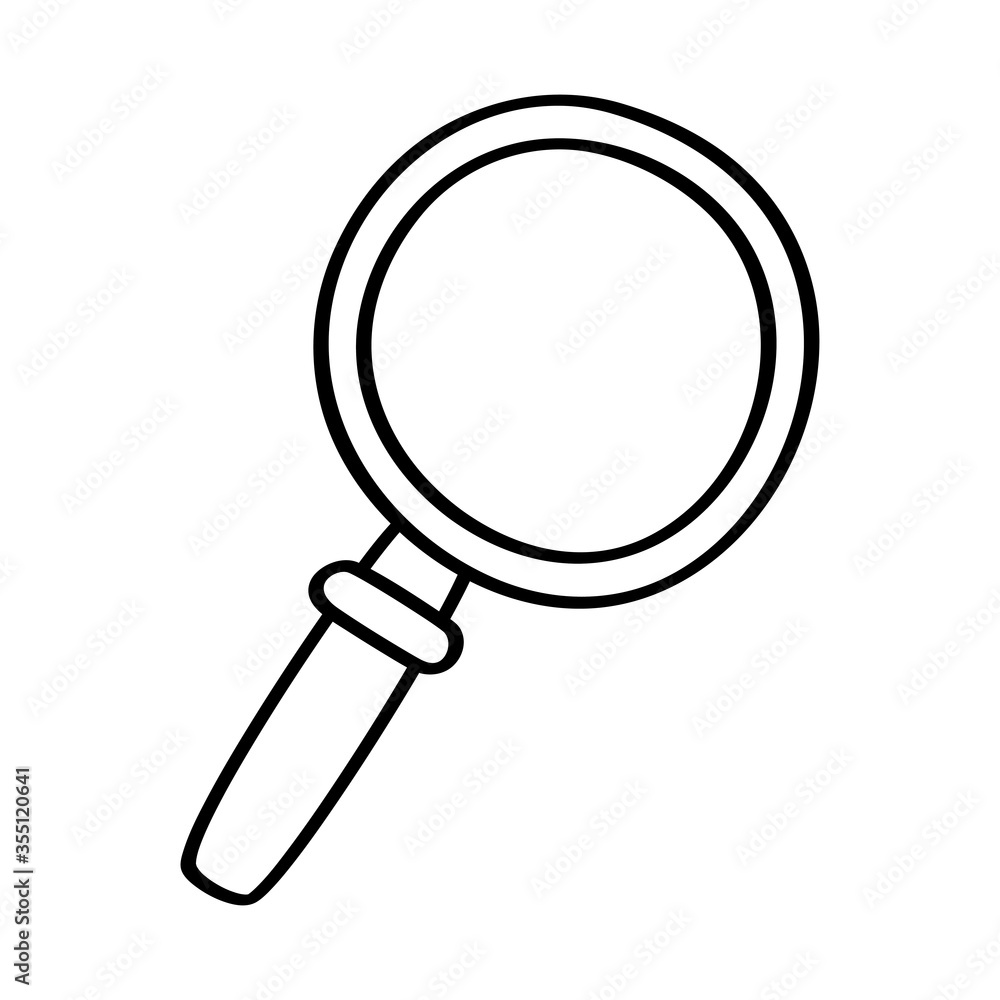Isolated lupe icon vector design Isolated lupe icon vector design