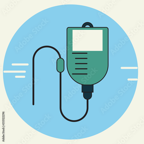 Infus icon vector illustration. Healthcare and medical concept