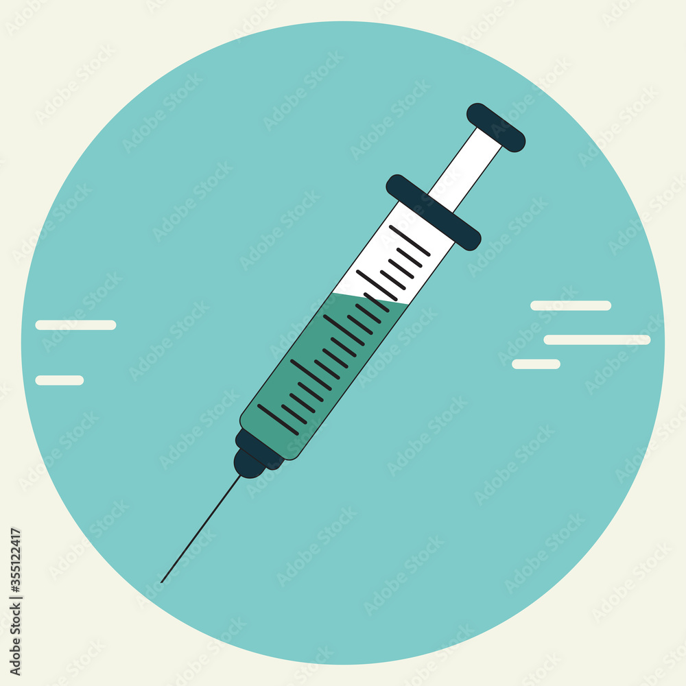 Syringe icon vector illustration. Healthcare concept Syringe icon vector illustration. Healthcare concept