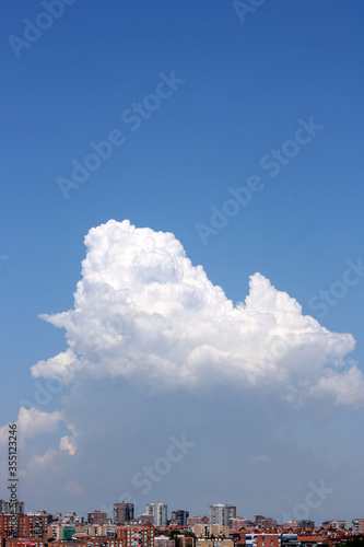 Cumulonimbus before the spring storm