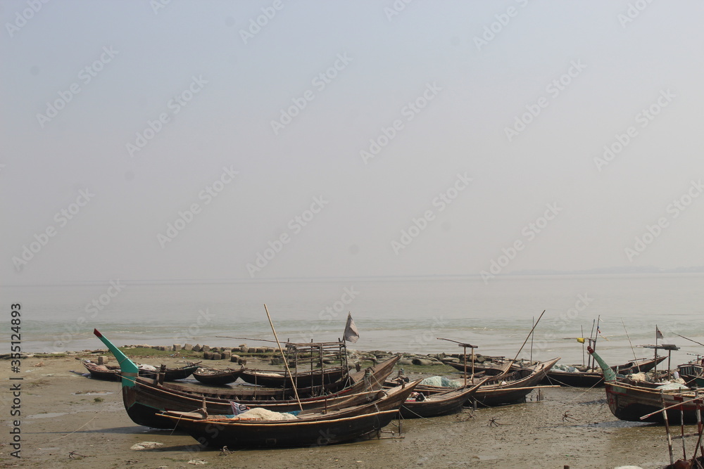 fishing boats on the beach fishing boats on the beach
