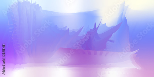 Painter blured smartphone background  swirl multicolor background  vector illustration.