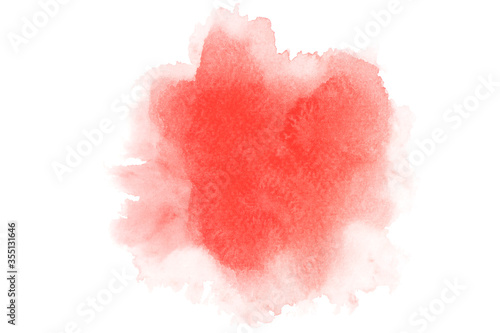 red watercolor brush paint background