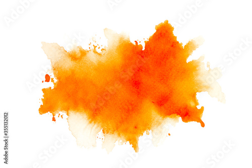 abstract orange watercolor background