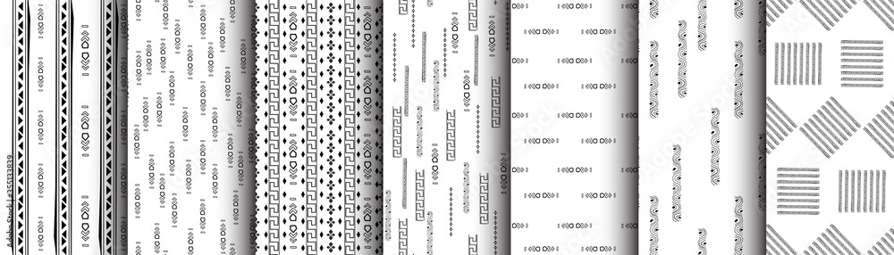 Set fasion black line on white backgraund with egypt motif Seamless pattern for fabric, print, wallpaper, packaging. Strocke trandy design. Set fasion black line on white backgraund with egypt motif Seamless pattern for fabric, print, wallpaper, packaging. Strocke trandy design.