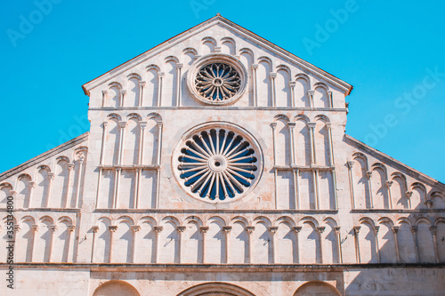 Cathedral of St Anastasia. The Roman Catholic cathedral in the old town of Zadar, Croatia