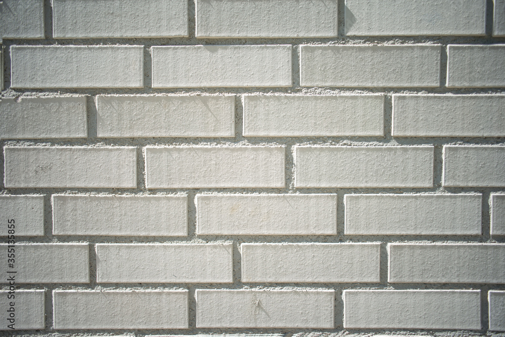 white brick wall