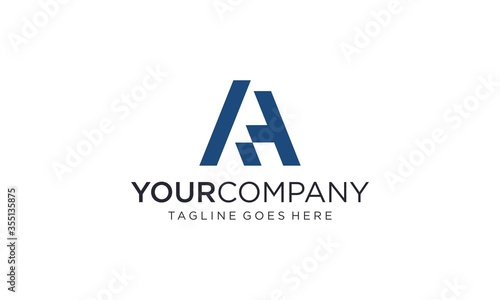 Creative and simple letter A for icon or company or business logo design vector editable 