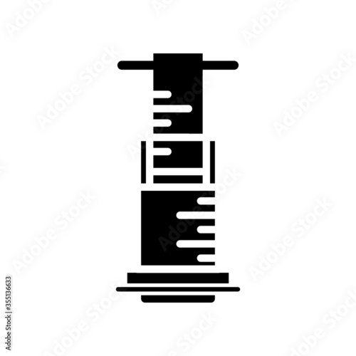 aero press for coffee, glyph icon