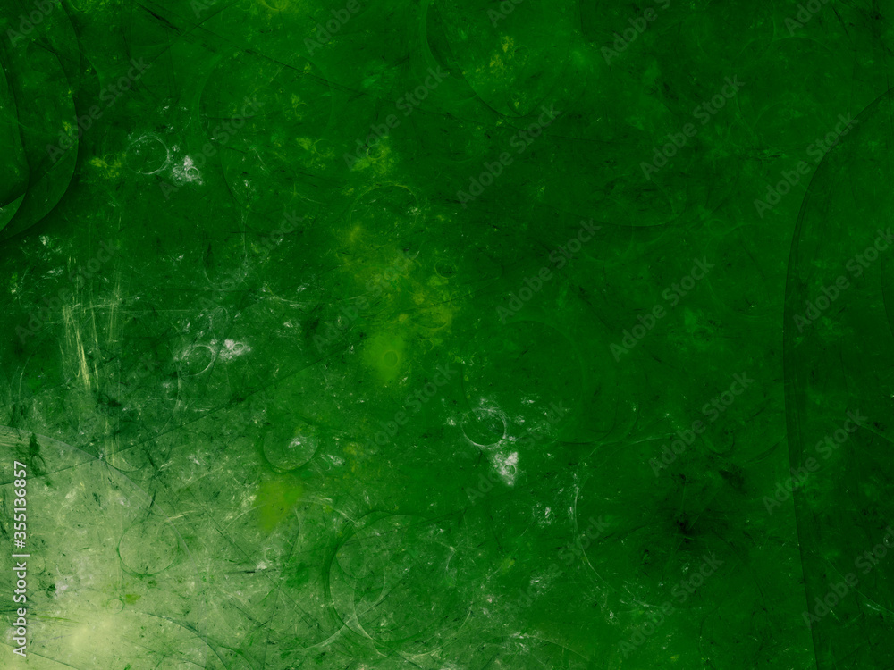 Fototapeta premium green abstract fractal background 3d rendering illustration