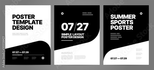 Fotografia Simple template design with typography for poster, flyer or cover