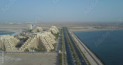 Modern Pyramid Architecture Of Bab Al Bar In Ras Al Khaima UAE -  photo