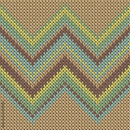 Handicraft zig zal lines christmas knit geometric 