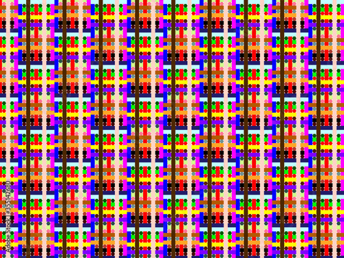 abstract background with colorful checked pattern 
