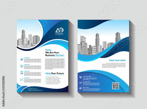 Proposal cover poster brochure Template Design Set
