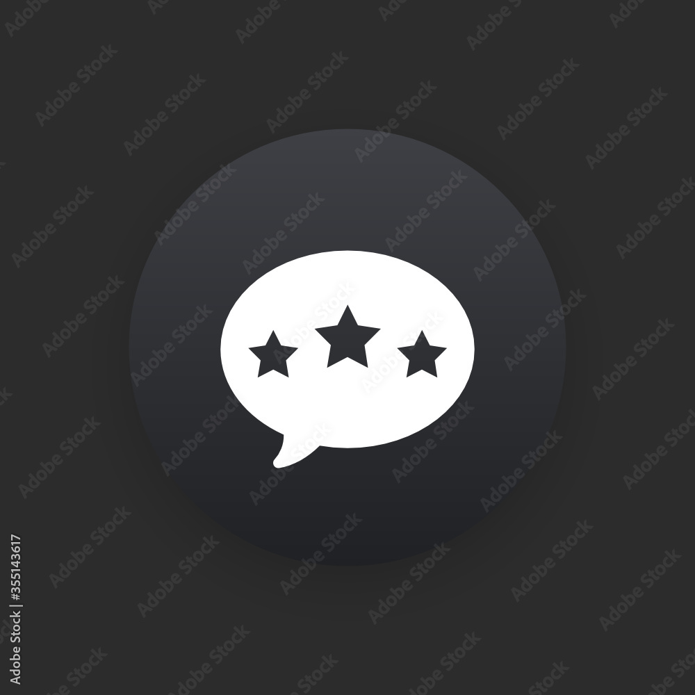 Customer Review -  Matte Black Web Button