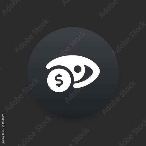 Cost Per Impression -  Matte Black Web Button