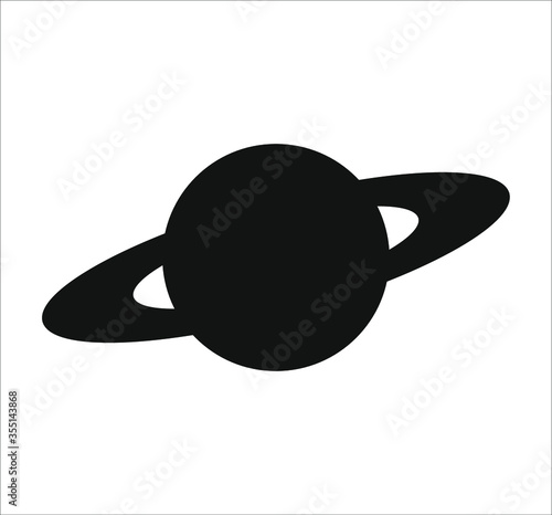 saturn planet icon. illustration for web and mobile design.