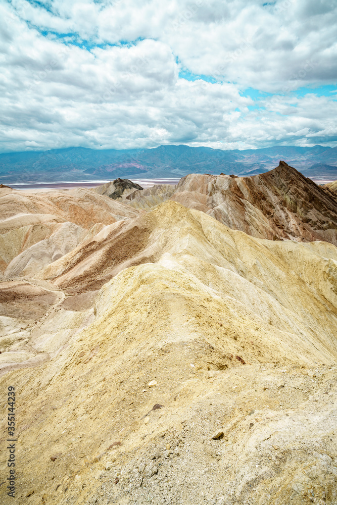 hikink the golden canyon - gower gulch circuit in death valley, california, usa