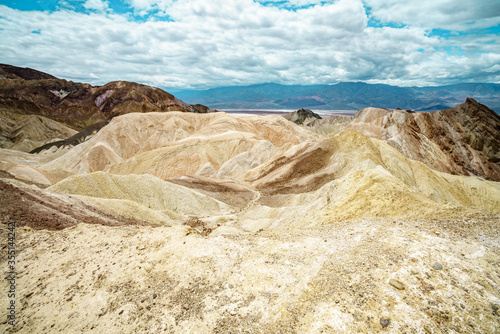 hikink the golden canyon - gower gulch circuit in death valley, california, usa