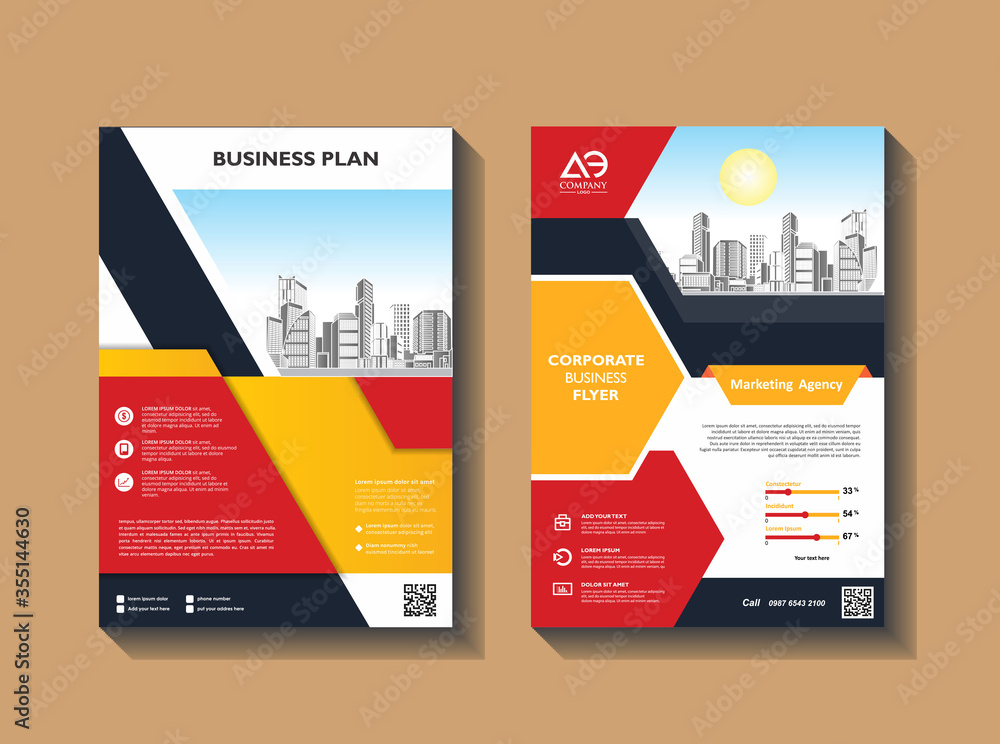 Proposal cover poster brochure Template Design Set Proposal cover poster brochure Template Design Set