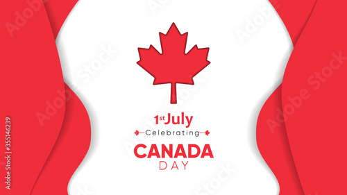 template banner greeting canada day