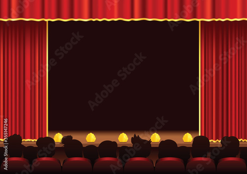 Cinema and theatre stage area