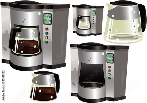 Coffee perculator and pots