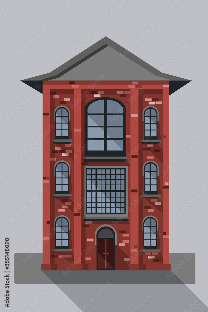 red brick house