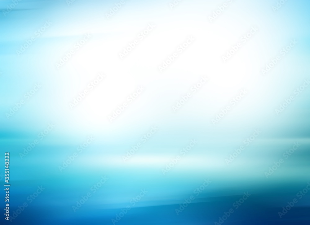 Blue abstract background blurred. empty white light gradient studio room. used for background and display or montage of your product.