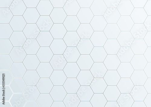 Hexagon pattern grid background vector illustration for abstract modern futuristic design. 