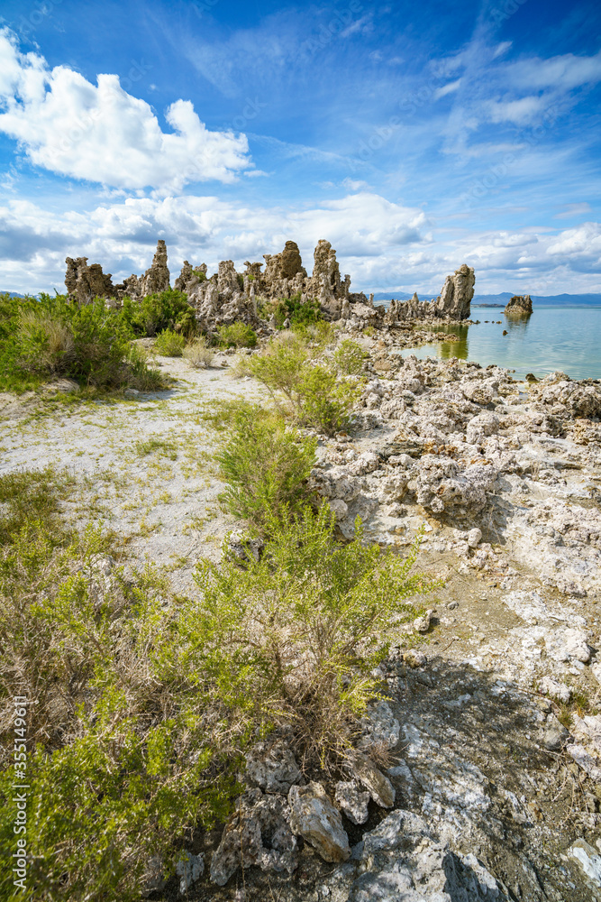 south tufa at the mono lake in california, usa