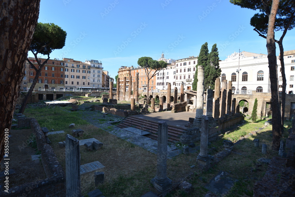 Roma resti di templi romani a Largo di Torre Argentina
