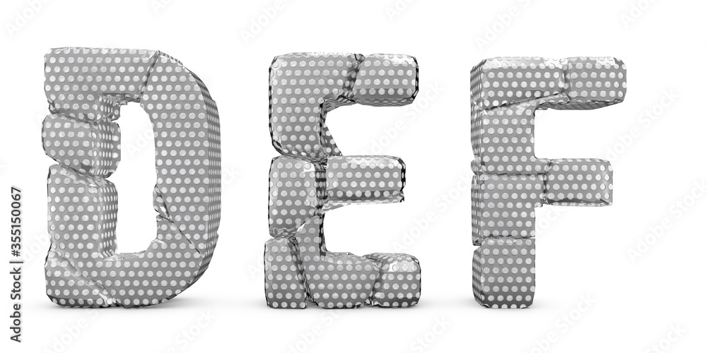 Cracked letters D E F. Letters isolated on white background. English alphabet 3D rendering. Dots surface. Stone broken into pieces. Letter D, Letter E, Letter F Cracked letters D E F. Letters isolated on white background. English alphabet 3D rendering. Dots surface. Stone broken into pieces. Letter D, Letter E, Letter F