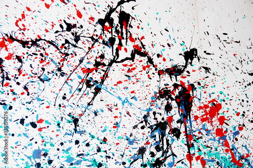 Abstract isolated colorful vector watercolor stain. Grunge element for paper design