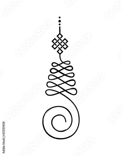 Unalome, Buddhist symbol for life path