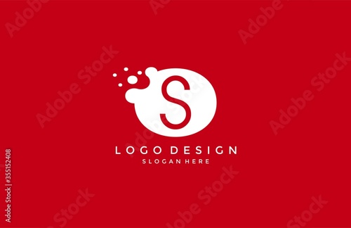 Dots Oval Letter S Logo