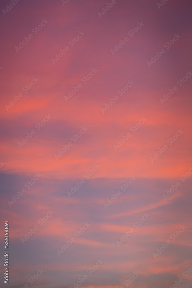 Beautiful sky and orange cloud in twilight time. Sunset sky in potrait, vertical direction. Beautiful sky and orange cloud in twilight time. Sunset sky in potrait, vertical direction.