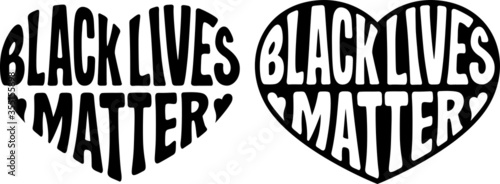 Black lives matter vector illustration, sign. Protest symbol, human rights, black people. 