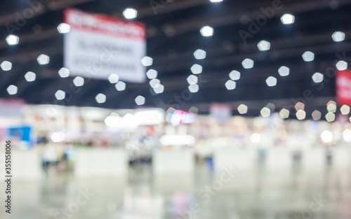 exhibition fair blurred