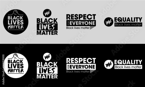 black lives matter - sticker - label - logo