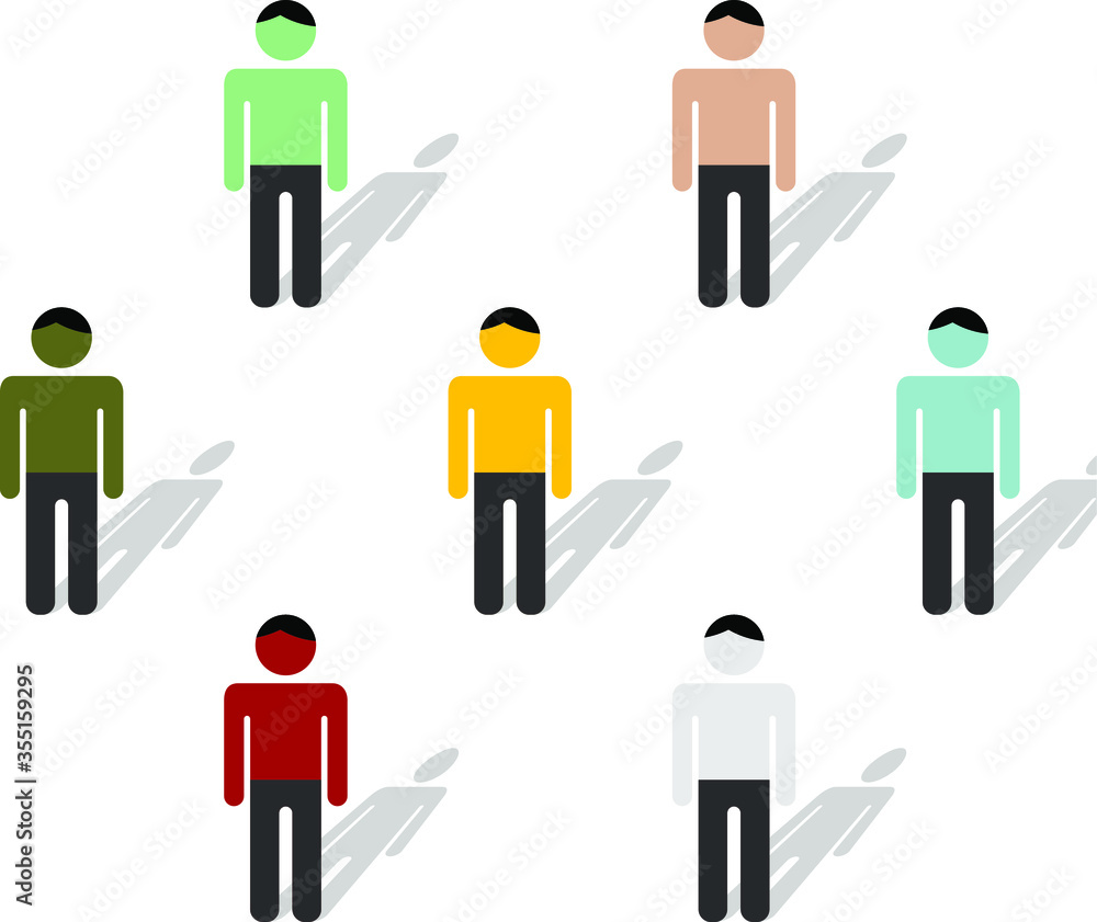 Social distancing vector illustration. Stay home stay safe. Working from home Social distancing vector illustration. Stay home stay safe. Working from home